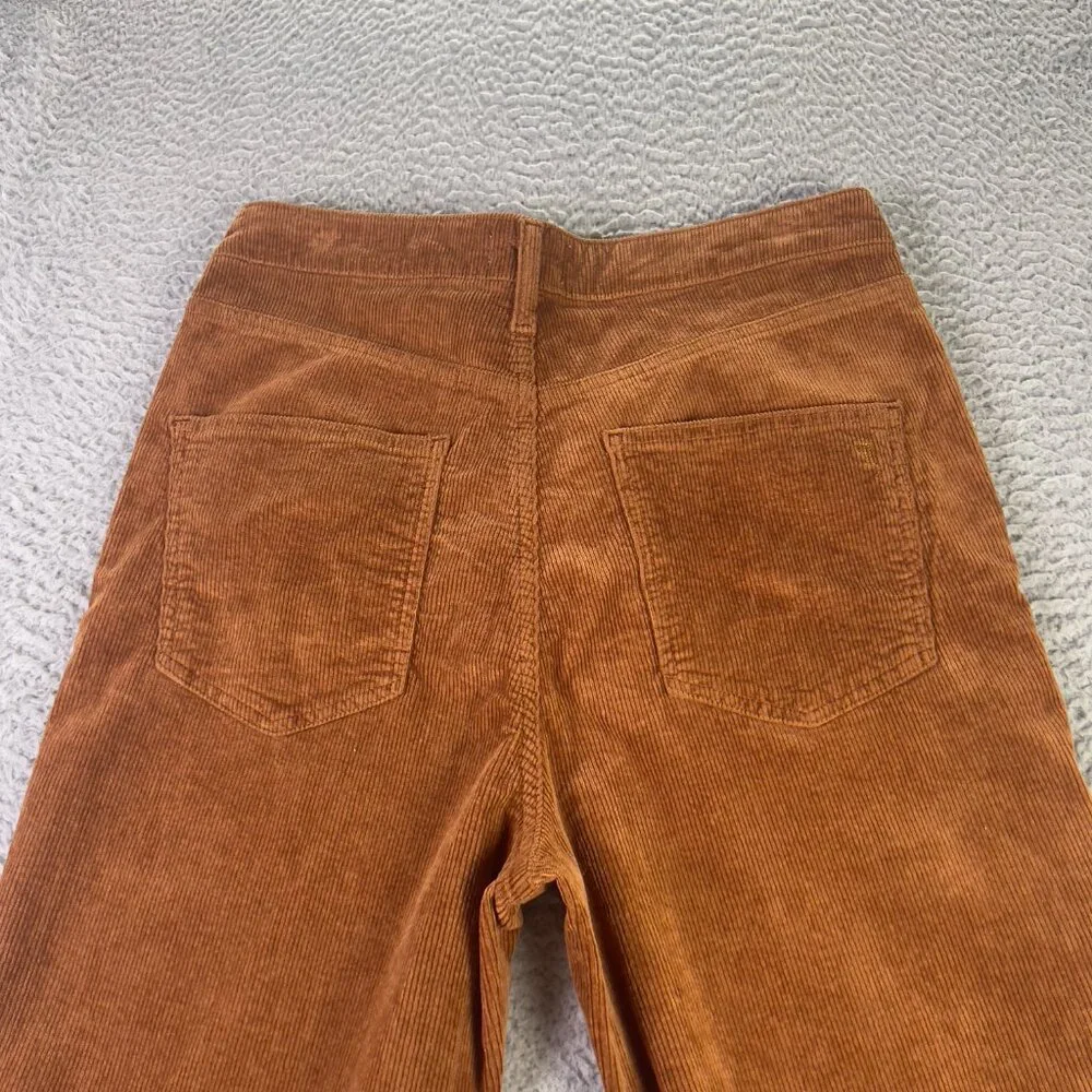 Pilcro Corduroy Pants Womens 30 Brown The Scotty Cuffed High Rise Anthropolgie - Picture 9 of 9